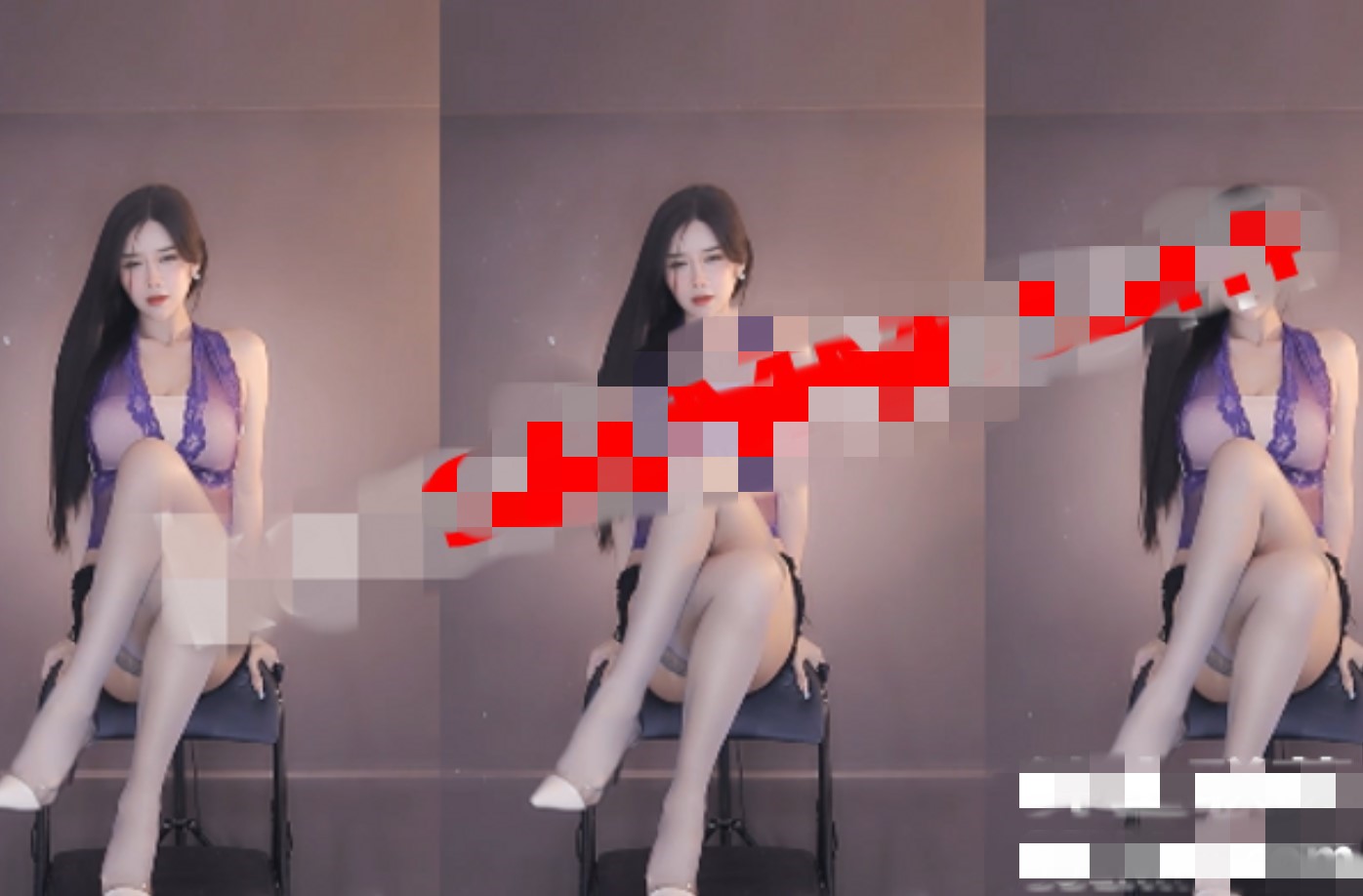 CC直播小恩雅 精选紫色连体衣热舞集锦11V/2.18G