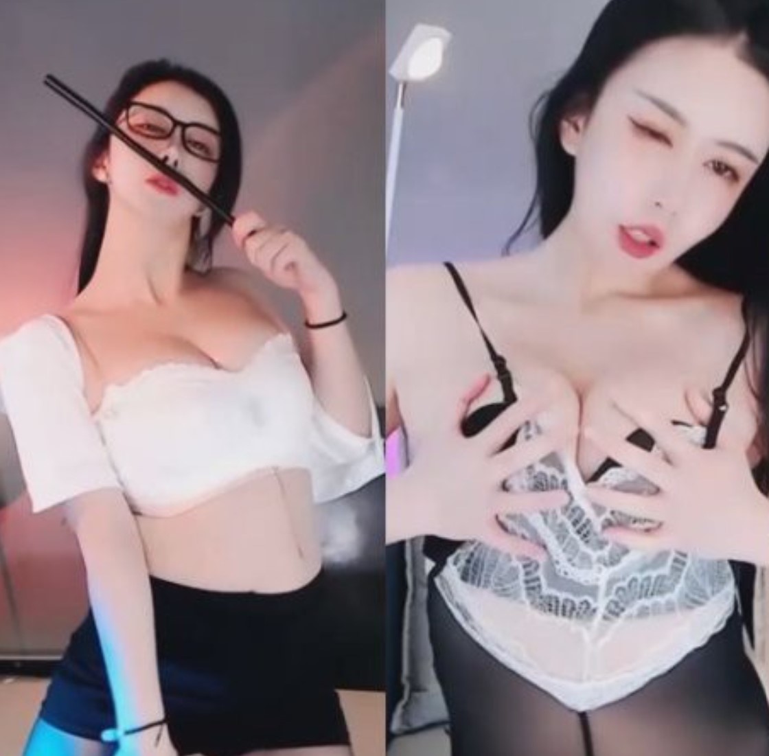 【虎牙】嘉易漫漫 千元定制抹油 乱抖[2V/164M]