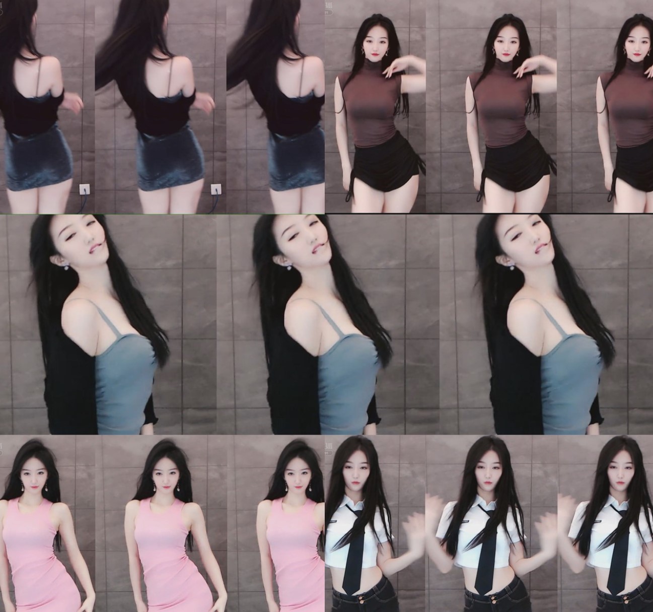 【虎牙主播】crysta桃莉 精选热舞合集[37V/4.3G]